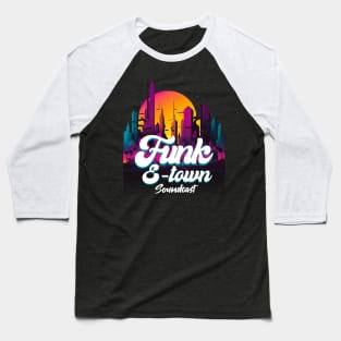 FUNK E-TOWN SOUNDCAST  - Sun In The City Baseball T-Shirt